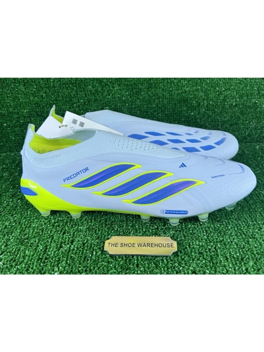 Men's adidas Predator Elite Laceless AG Soccer Cleats JR7836 Size 10.5